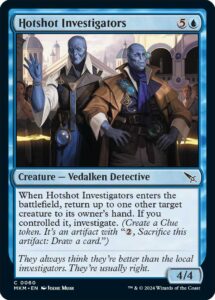 Hotshot Investigators, a new card from MTGMKM.