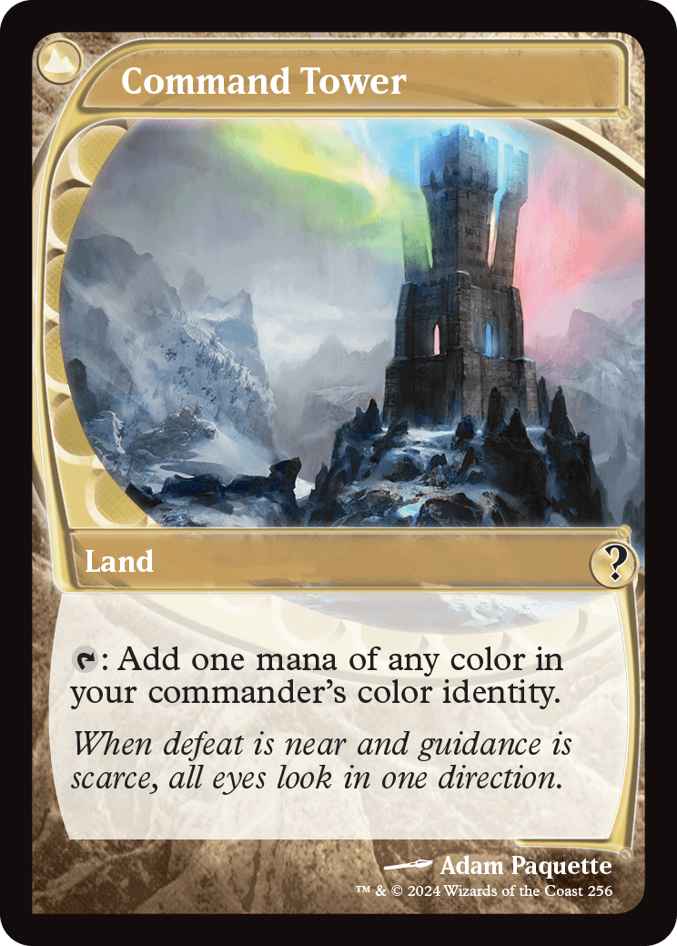 Command Tower, a reprinted "Futureshifted" card from Mystery Booster 2.