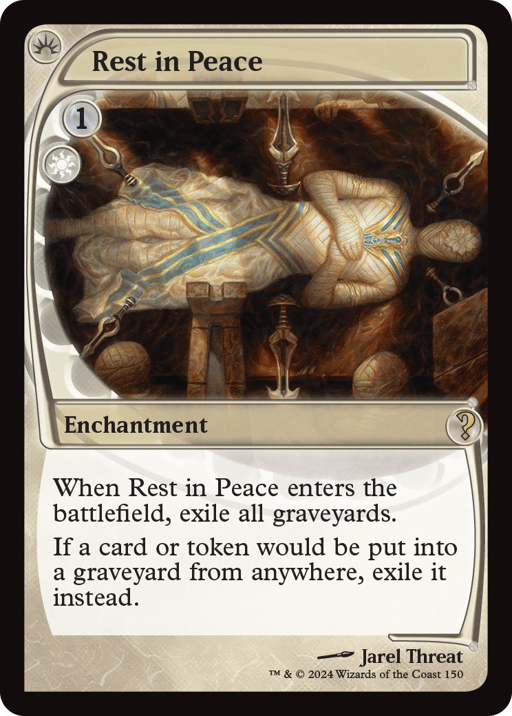 Rest In Peace, a reprinted "Futureshifted" card from Mystery Booster 2.