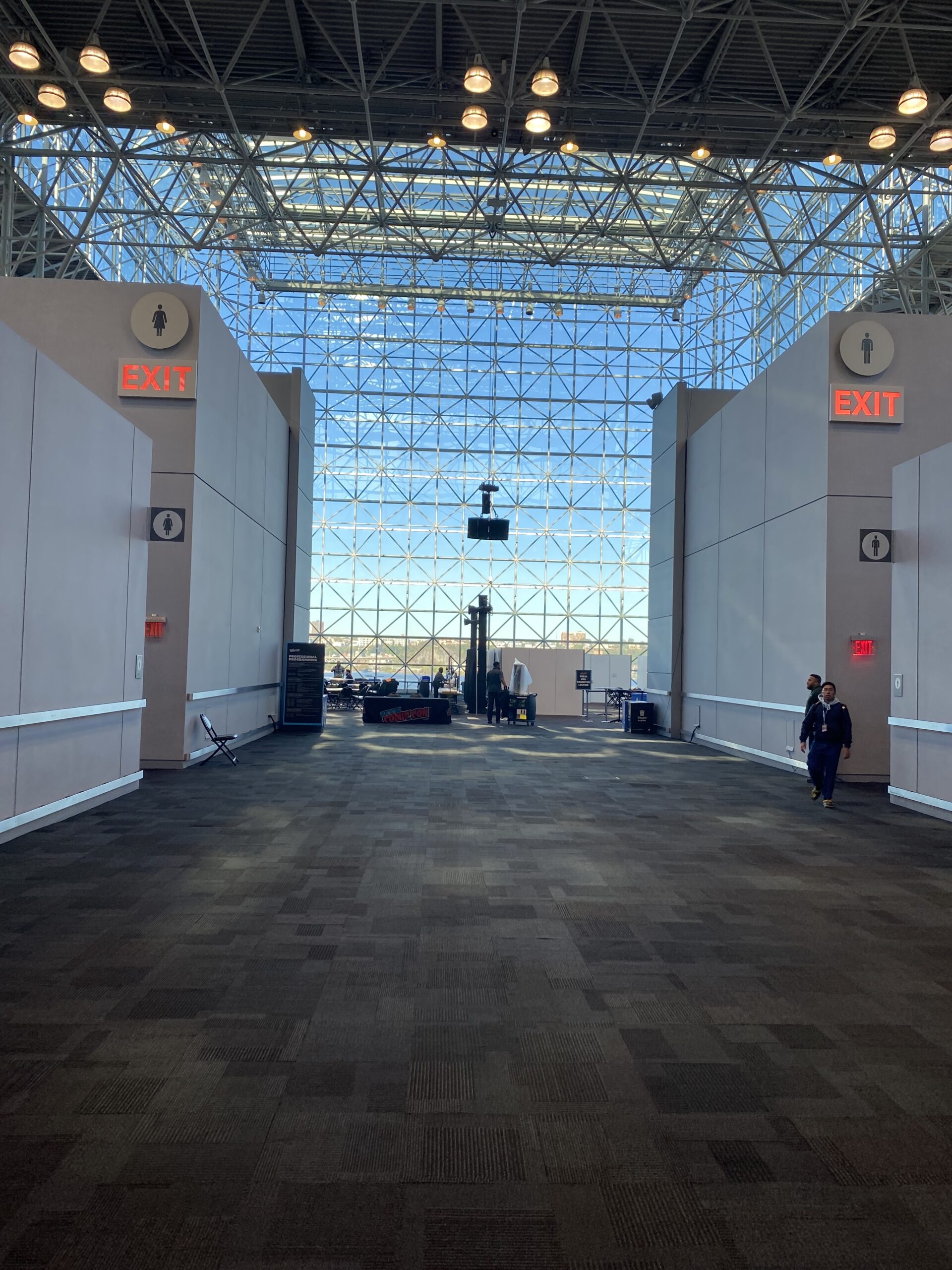 The calm before the storm, the fourth floor was fairly clear before NYCC was open to the public. Photo credit: Josh Nelson