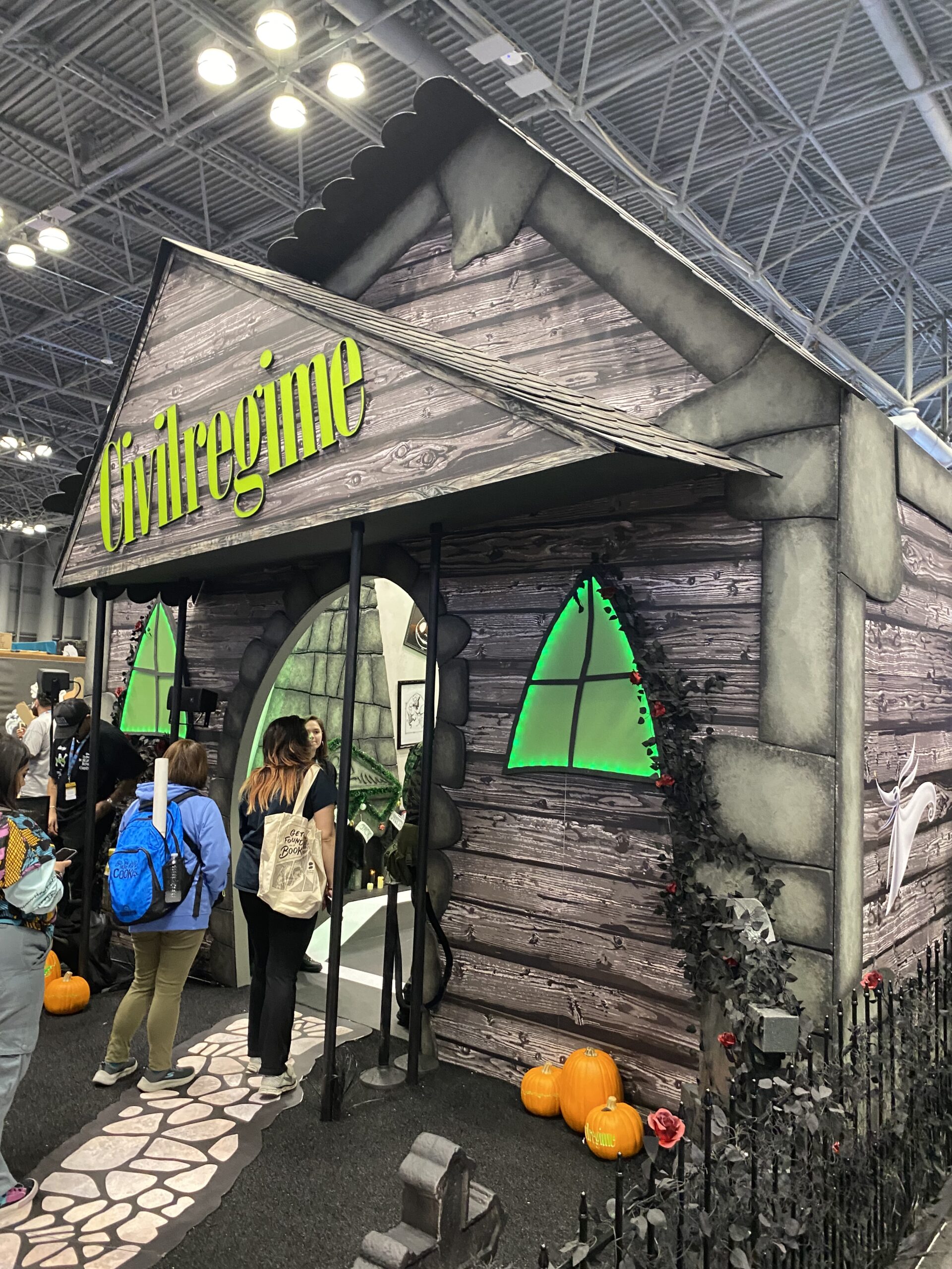 A booth styled after Disney's film The Nightmare Before Christmas. Photo credit: Josh Nelson