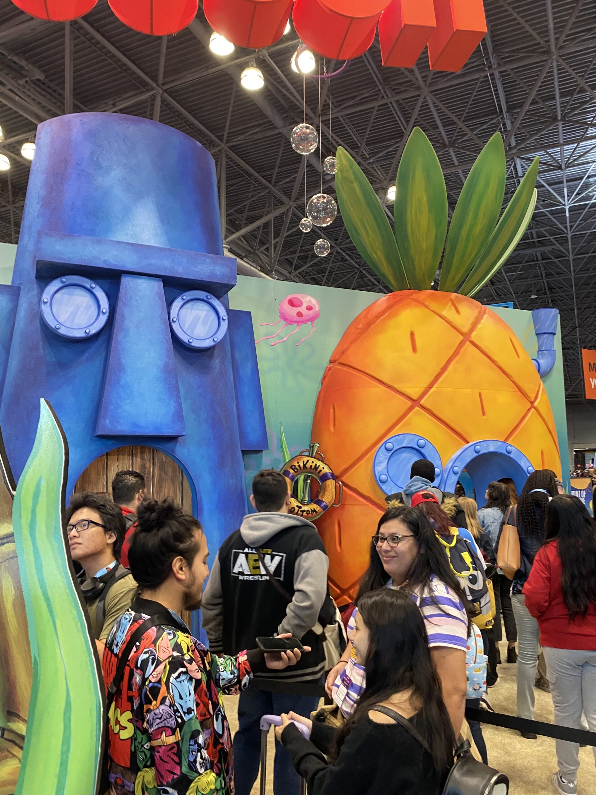 A booth styled after Spongebob Squarepants. Photo credit: Josh Nelson