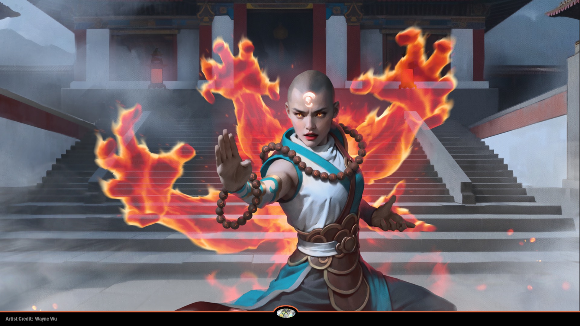 Jeskai/Ojutai art from Tarkir: Dragonstorm, revealed during MagicCon Vegas.