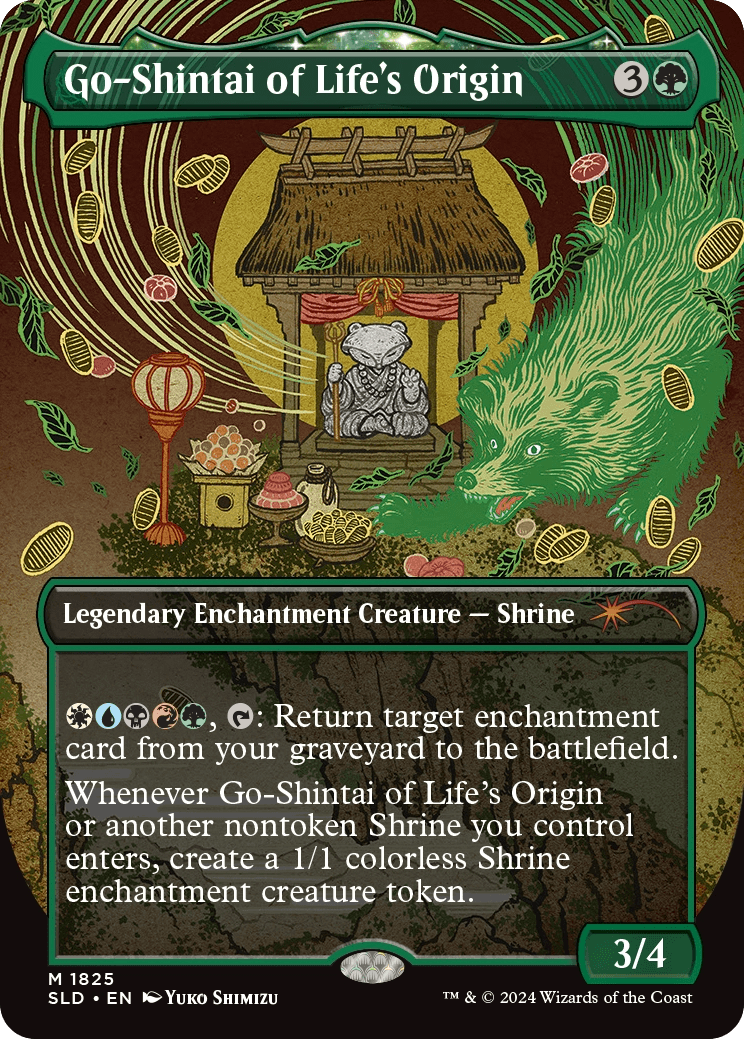 Go-Shintai of Life's Origin, the commander of the "20 Ways To Win" Secret Lair Commander deck.