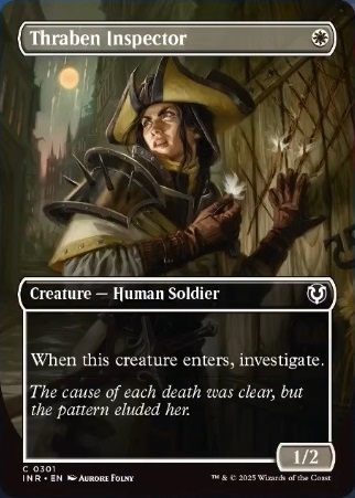 Thraben Inspector in the Borderless Showcase treatment.