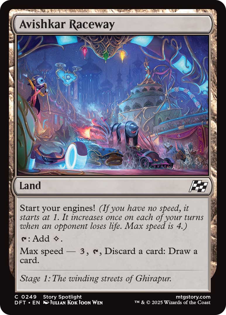 Avishkar Raceway, a new card from Aetherdrift.