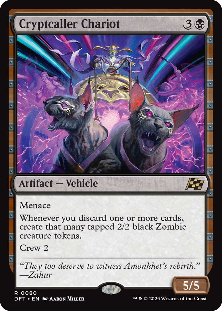 Cryptcaller Chariot, one of the new cards from MTGDFT.