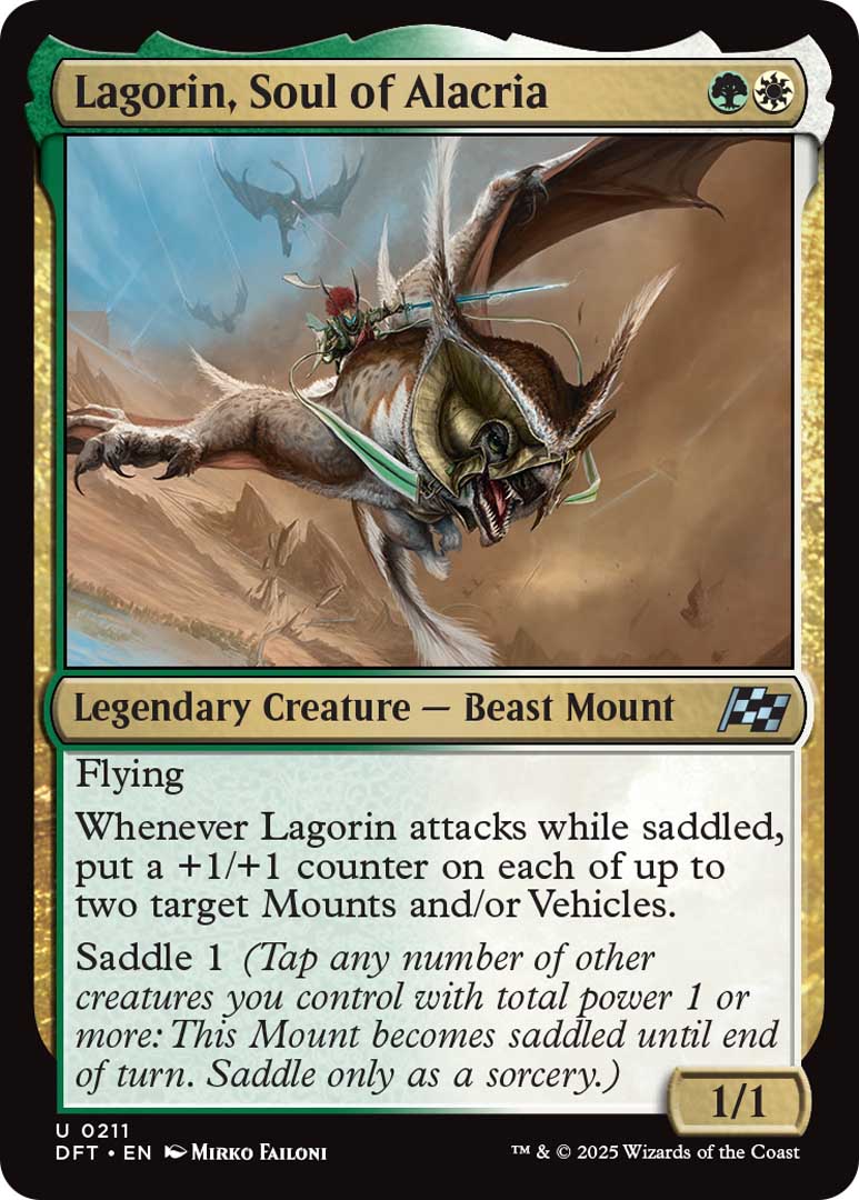 Lagorin, Soul of Alacria, one of the new cards from MTGDFT.