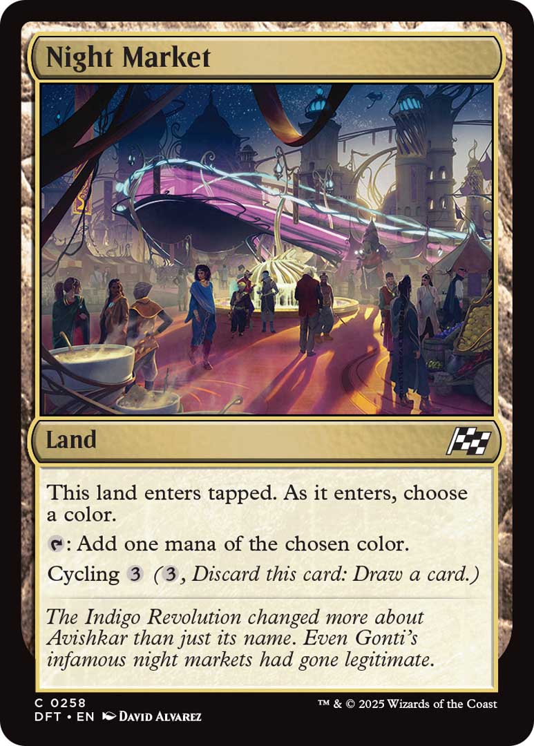 Night Market, one of the new cards from MTGDFT.