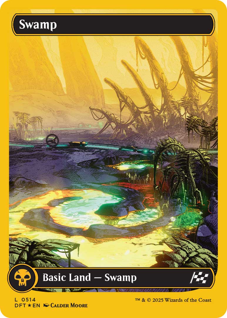 A Swamp in the First Place treatment, found in Box Toppers of Aetherdrift.