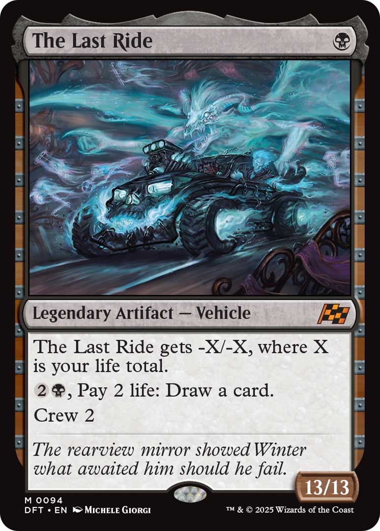 The Last Ride, one of the new cards from MTGDFT.